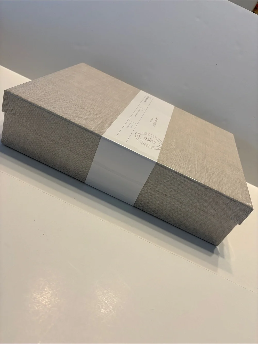 Sugar Paper Document Box with Box Labels